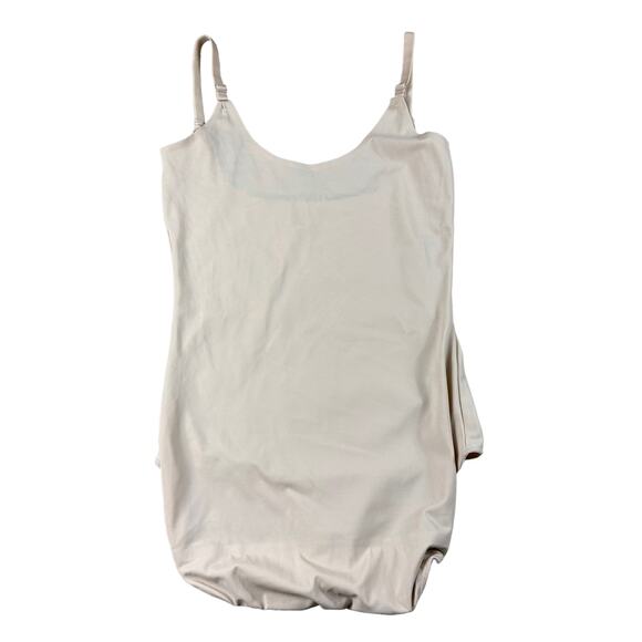 BODY BEAUTIFUL Nude Seamless Shaping Bodysuit Gusset Women's Large NWT Slim - Picture 2 of 4